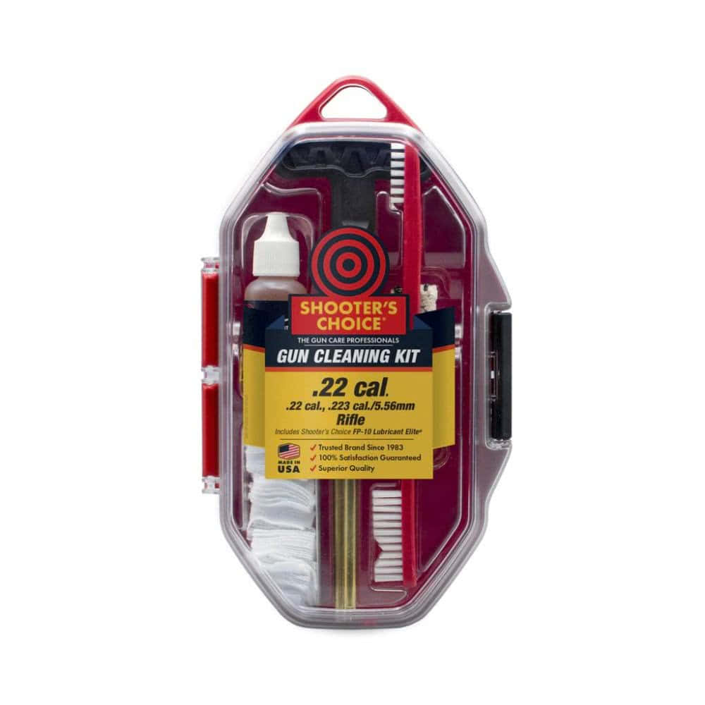 Shooter’s Choice Rifle, Pistol, and Shotgun Gun Cleaning Kits – .22 -